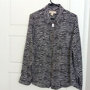 Ladies XL Michael Kors zebra top